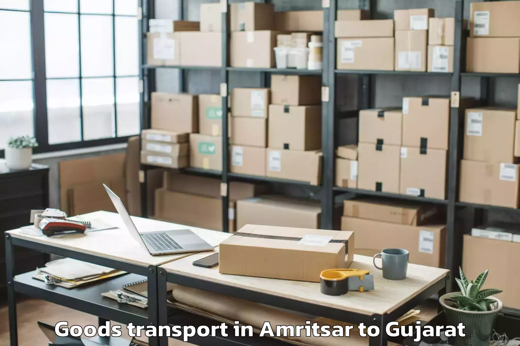 Get Amritsar to Vadodara Goods Transport